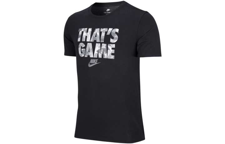 Nike Nike T Shirts Men's Black Crew Neck Moderate Straight Fit