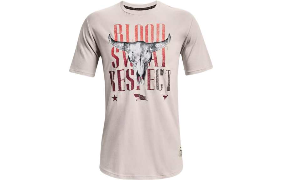 Under Armour Johnson Set in Sleeve T Shirt Men's Agate White