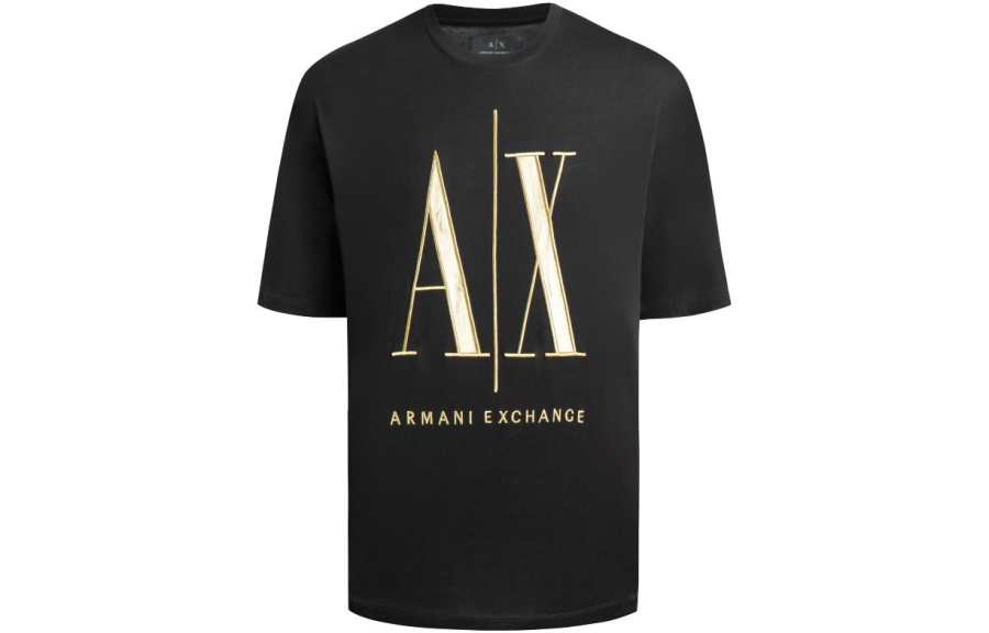 ARMANI EXCHANGE Logo-embroidery Cotton T-shirt
