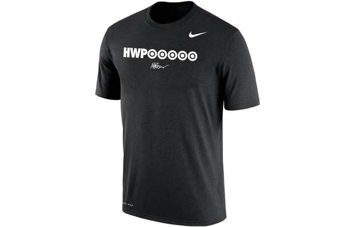 Nike Nike T Shirts Men's Black Crew Neck Moderate Straight Fit