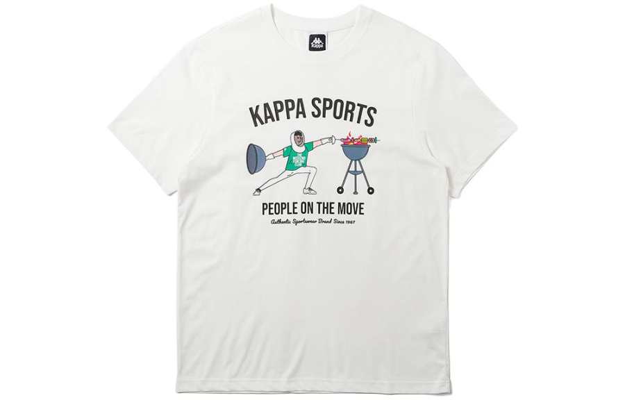 Kappa T Shirts Men's Crew Neck Moderate Straight Fit