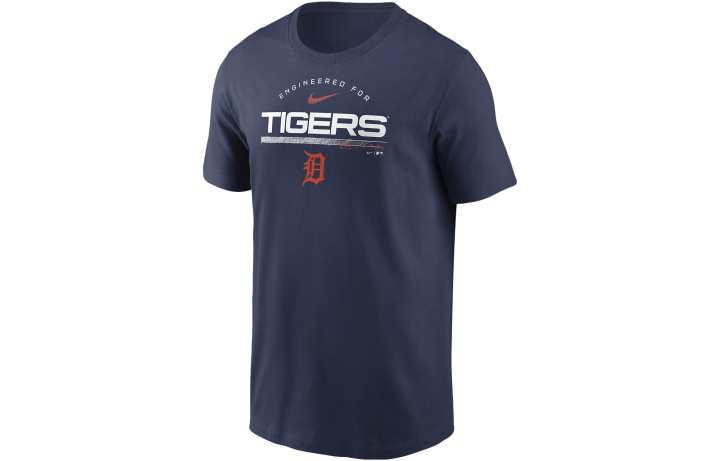 Nike Nike T Shirts Men's Blue Crew Neck Moderate Straight Fit