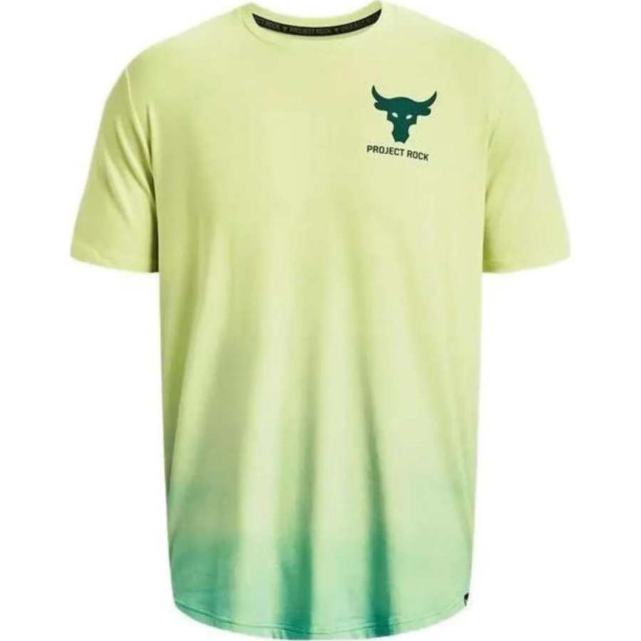 Under Armour T Shirts Men's Green Crew Neck Moderate Straight Fit