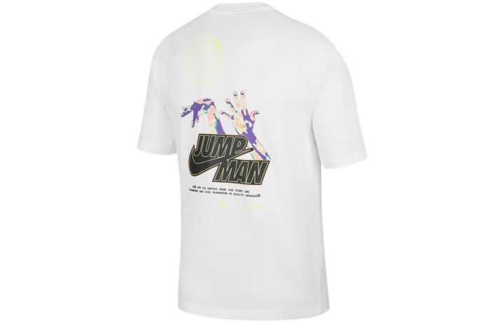 Jordan Jordan Drop Shoulder Sleeve T Shirt Men's White