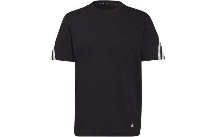 Adidas Adidas T Shirts Men's Black Crew Neck Moderate Straight Fit
