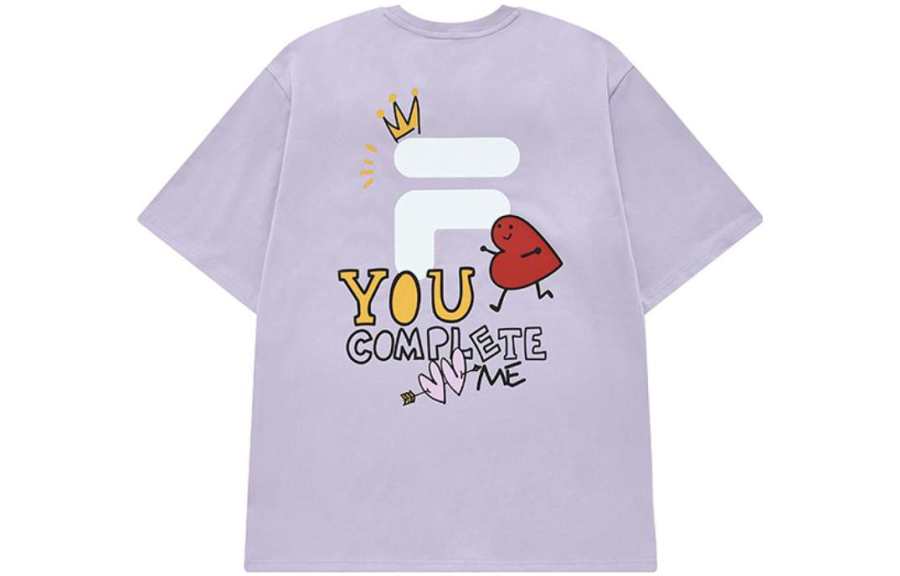FILA FUSION T Shirt Unisex Purple