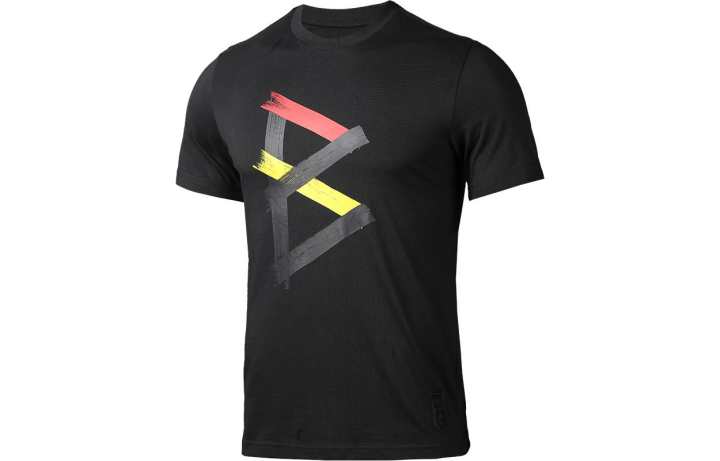 Adidas Adidas T Shirts Men's Black Crew Neck Moderate Straight Fit