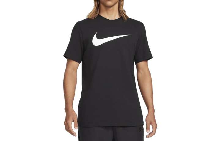 Nike Nike T Shirts Men's Black Crew Neck Moderate Straight Fit