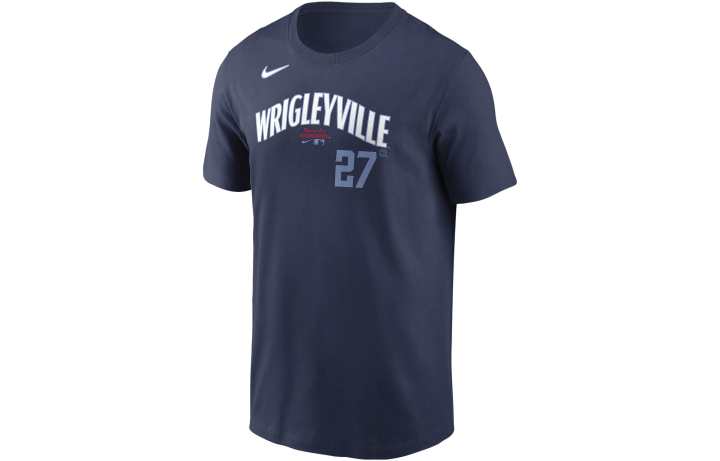 Nike Nike T Shirts Men's Marine Blue Moderate Straight Fit
