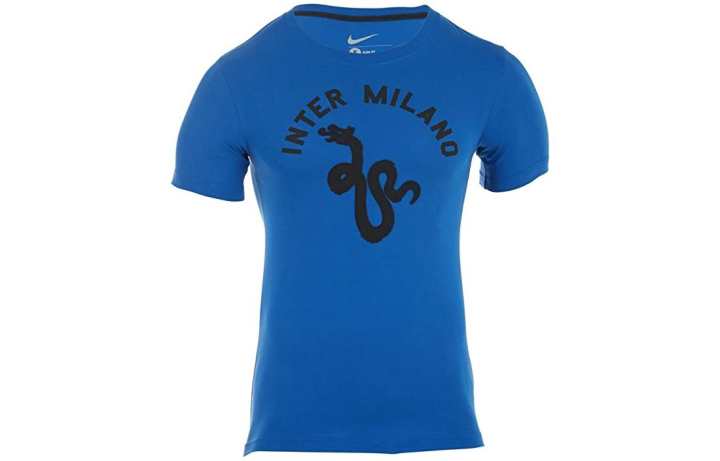 Nike Nike T Shirts Men's Blue Crew Neck Moderate Straight Fit