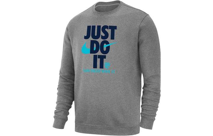 Nike Nike T Shirts Men's Light Gray Crew Neck Moderate Straight Fit