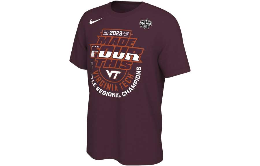 Nike Nike Virginia Tech Men's Nike College Regional Champs T Shirt