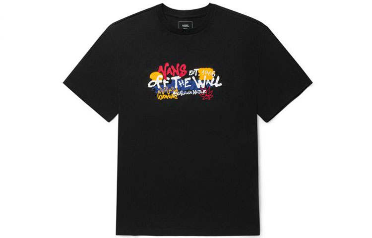 Vans Vans Graffiti Alphabet T Shirt Unisex Black