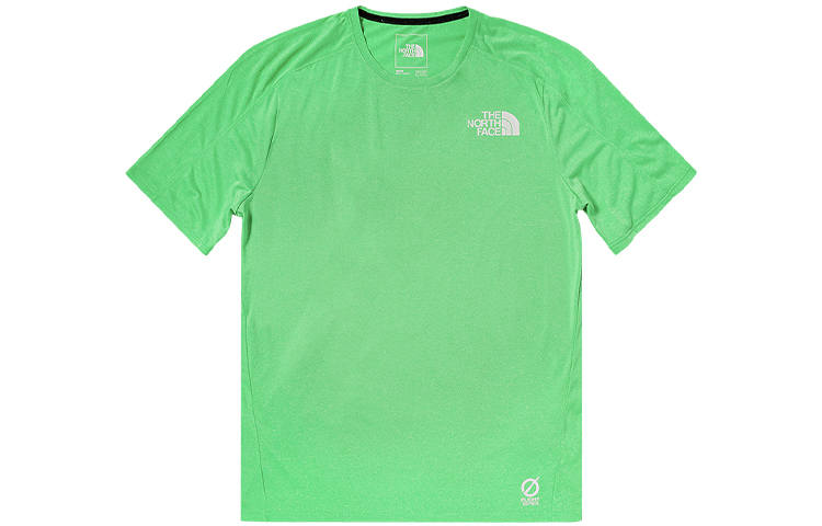 THE NORTH FACE T Shirts Men's Green Crew Neck Moderate Straight Fit