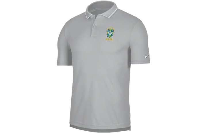 Nike Nike T Shirts Men's Silver Polo Collar Moderate Straight Fit