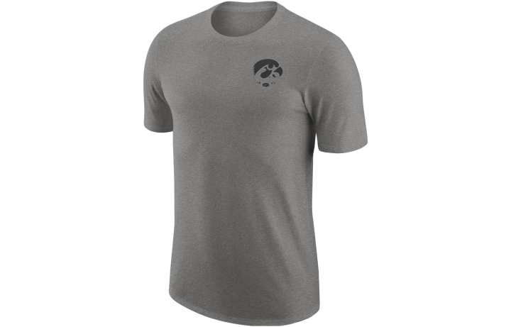 Nike Nike T Shirts Men's Gray Crew Neck Moderate Straight Fit