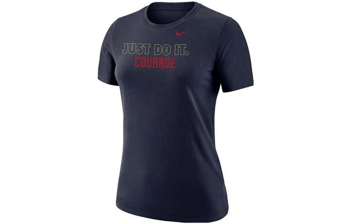 Nike Nike T Shirts Men's Navy Blue Crew Neck Moderate Straight Fit