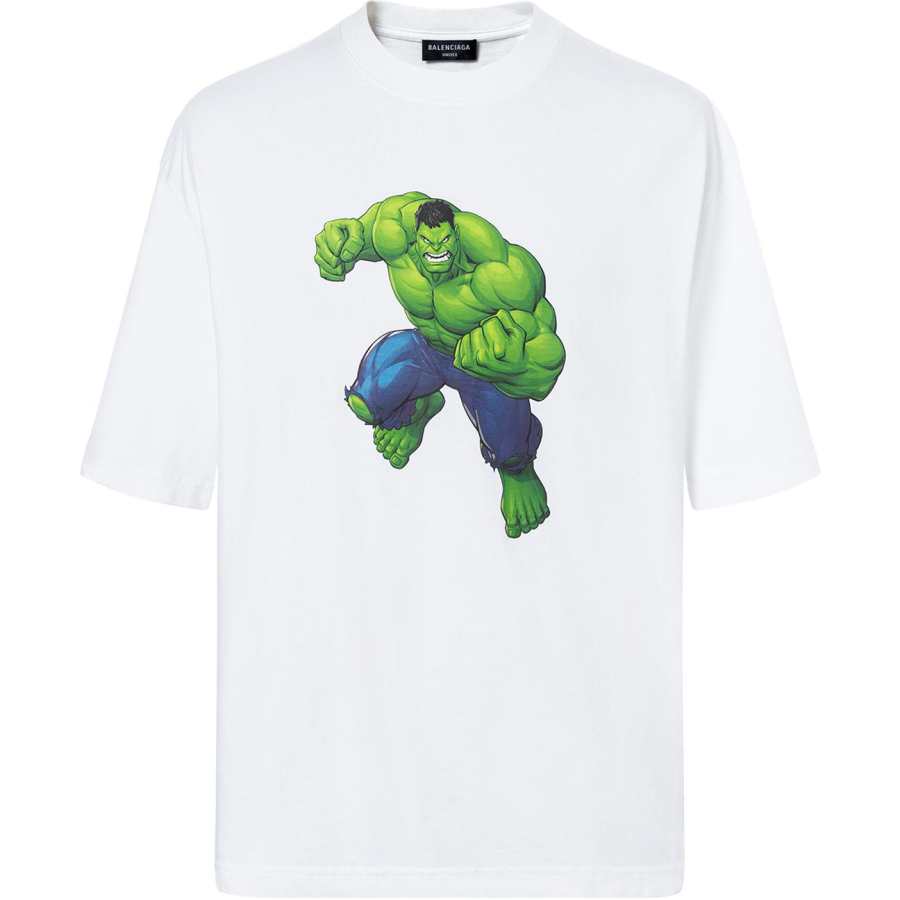 Balenciaga x Hulk FW21 T Shirt Unisex White