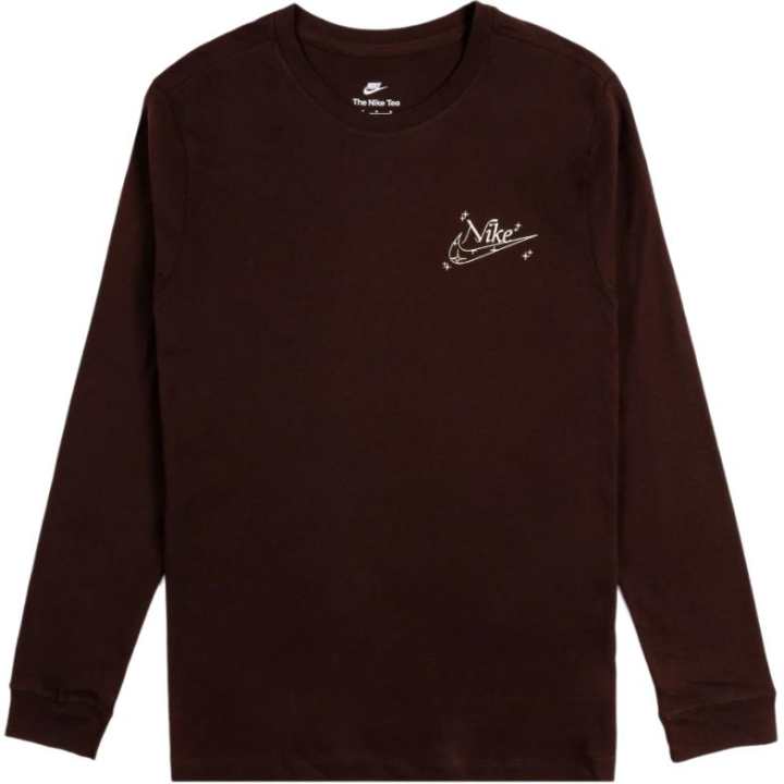 Nike Nike T Shirts Men's Dark Brown Crew Neck Moderate Straight Fit