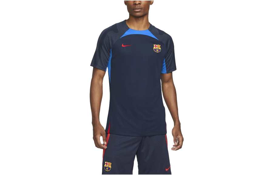 Nike Nike T Shirts Men's Obsidian Crew Neck Moderate Straight Fit