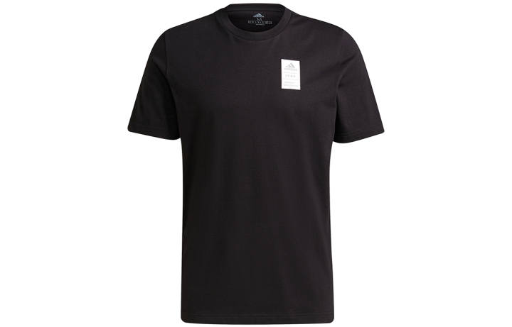 Adidas Adidas T Shirts Men's Black Crew Neck Moderate Straight Fit