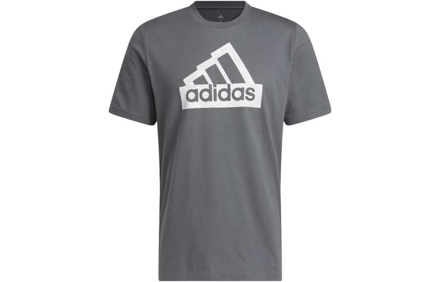 Adidas Adidas T Shirts Men's Dark Gray Crew Neck Moderate Straight Fit