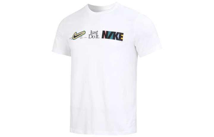 Nike Nike T Shirts Men's Black Crew Neck Moderate Straight Fit