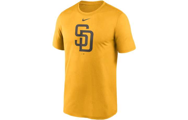 Nike Nike T Shirts Men's Yellow Crew Neck Moderate Straight Fit
