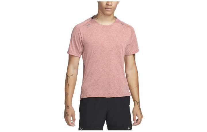 Nike Nike T Shirts Men's Peach Crew Neck Moderate