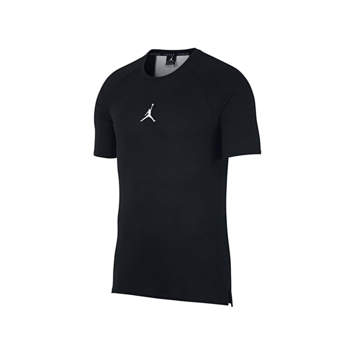 Jordan Jordan T Shirts Men's Black Crew Neck Moderate Straight Fit