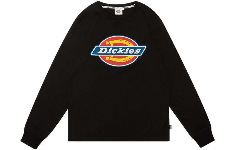 Dickies T Shirts Unisex Black Crew Neck Moderate Heavyweight