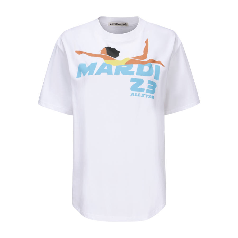 MARDI MERCREDI T Shirts Unisex Crew Neck Moderate Straight Fit