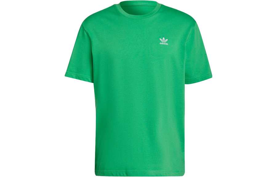 Adidas Adidas T Shirts Men's Green Crew Neck Moderate Straight Fit