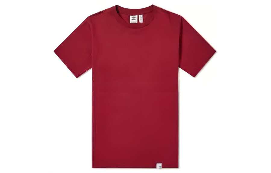 Adidas Adidas T Shirts Men's Red Crew Neck Moderate Straight Fit