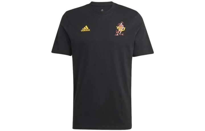 Adidas Adidas T Shirts Men's Black Crew Neck Moderate Straight Fit