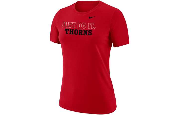 Nike Nike T Shirts Men's Red Crew Neck Moderate Straight Fit