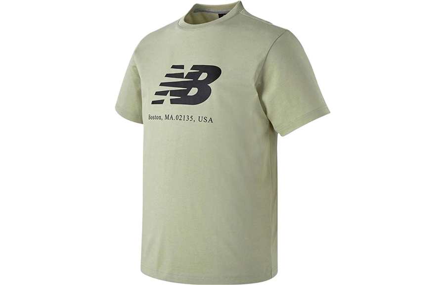 New Balance New Balance T Shirts Men's Matcha Crew Neck Moderate Straight Fit