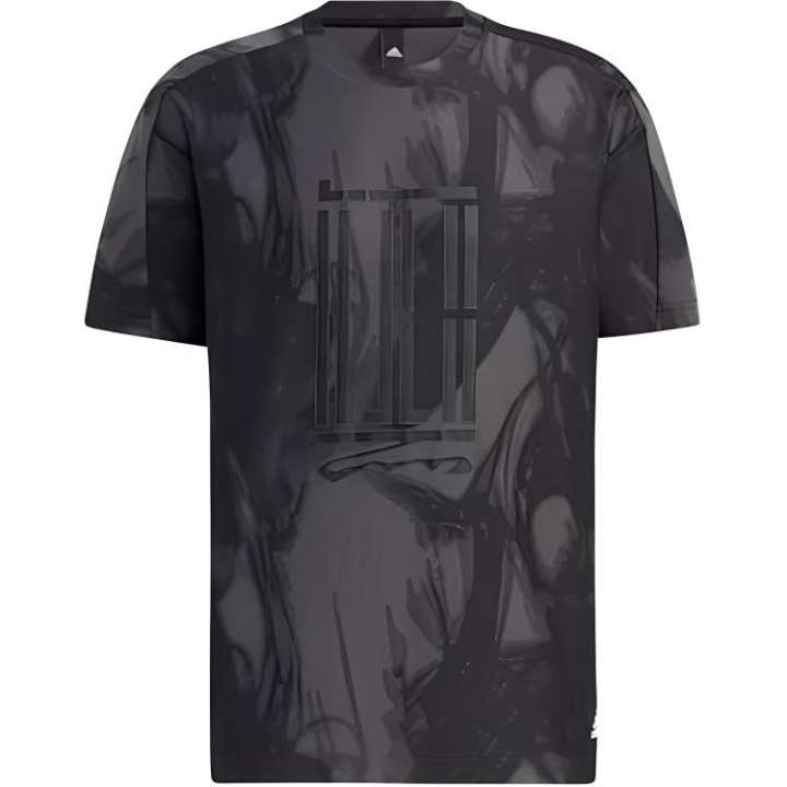 Adidas Adidas T Shirts Men's Black Crew Neck Moderate Straight Fit