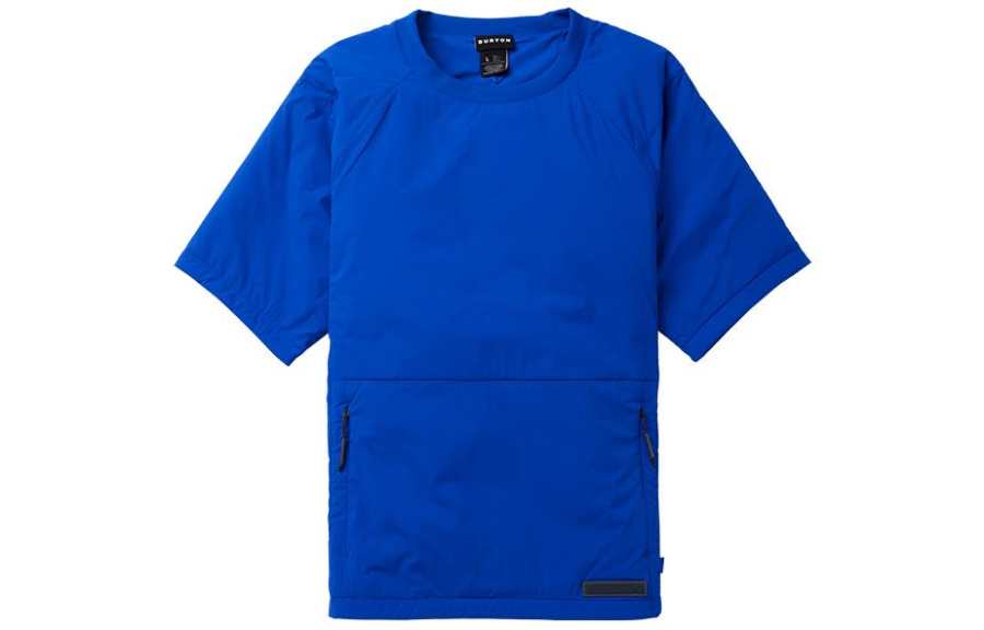 BURTON T Shirts Unisex Blue Crew Neck Moderate Straight Fit