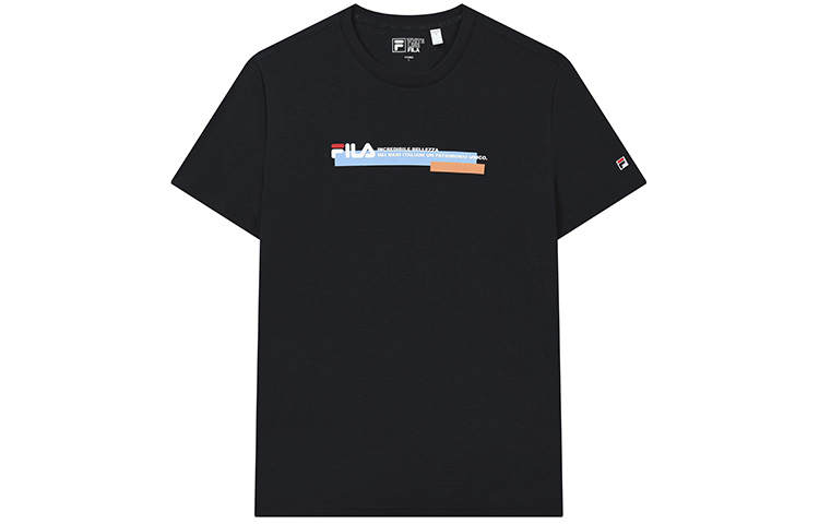 FILA T Shirts Men's Legend Blue Crew Neck Moderate Straight Fit