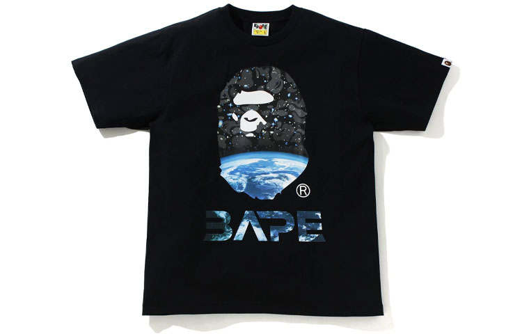 A BATHING APE Bape Space Camo Ape Head Tee
