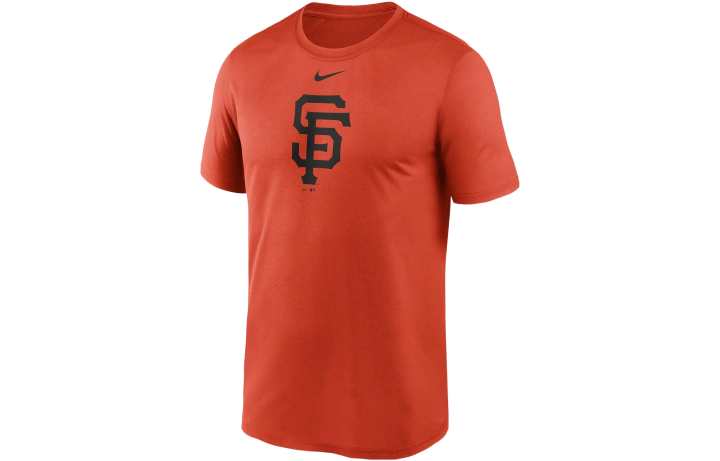 Nike Nike T Shirts Men's Orange Crew Neck Moderate Straight Fit