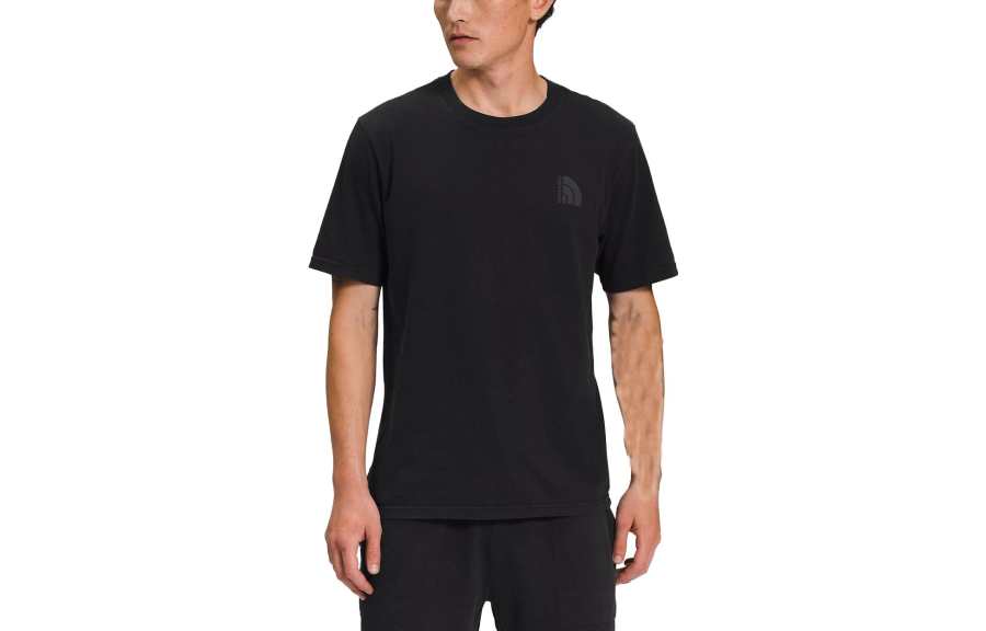 THE NORTH FACE T Shirts Men's Black Crew Neck Moderate Straight Fit