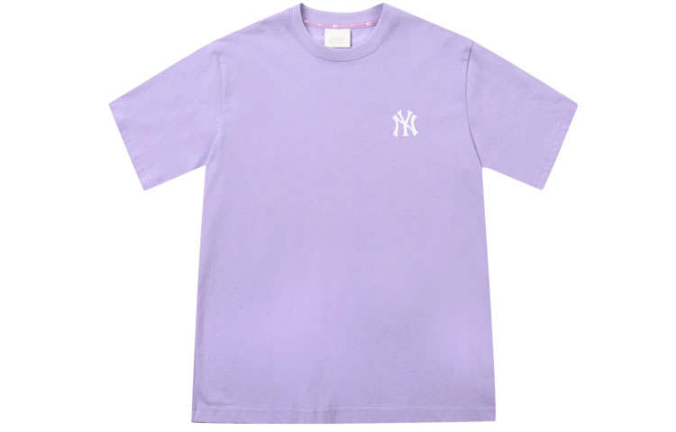 MLB T Shirts Unisex Purple Crew Neck Moderate Straight Fit