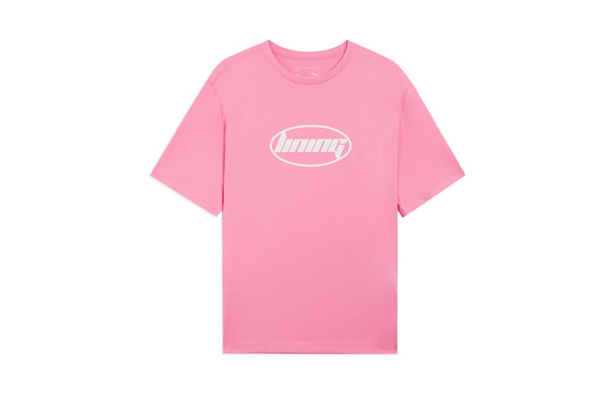 Li-Ning Li Ning Sports Life Collection T Shirt Unisex Morning Light Pink