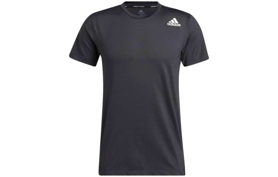 Adidas Adidas T Shirts Men's Gray Crew Neck Moderate Straight Fit