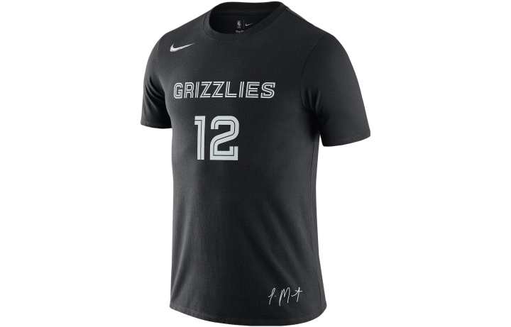 Nike Nike T Shirts Men's Black Crew Neck Moderate Straight Fit