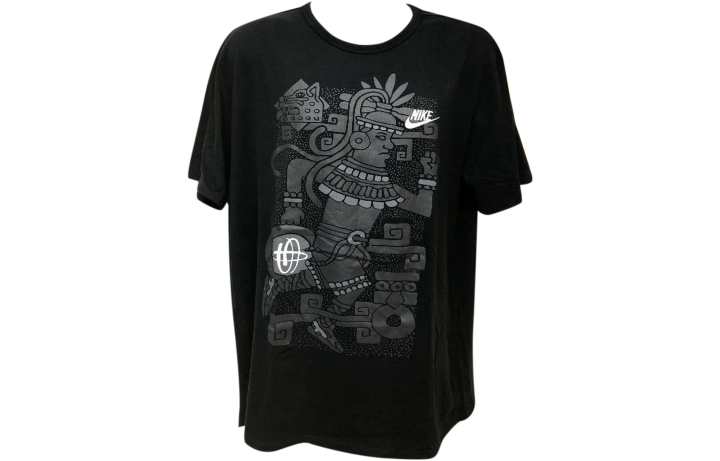 Nike Nike T Shirts Men's Black Crew Neck Moderate Straight Fit