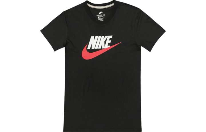 Nike Nike T Shirts Men's Black Crew Neck Thin Straight Fit