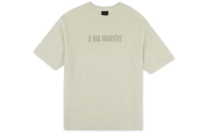 Jordan Jordan T Shirts Men's Beige Crew Neck Moderate Straight Fit